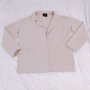 Beige Blazer Jacket